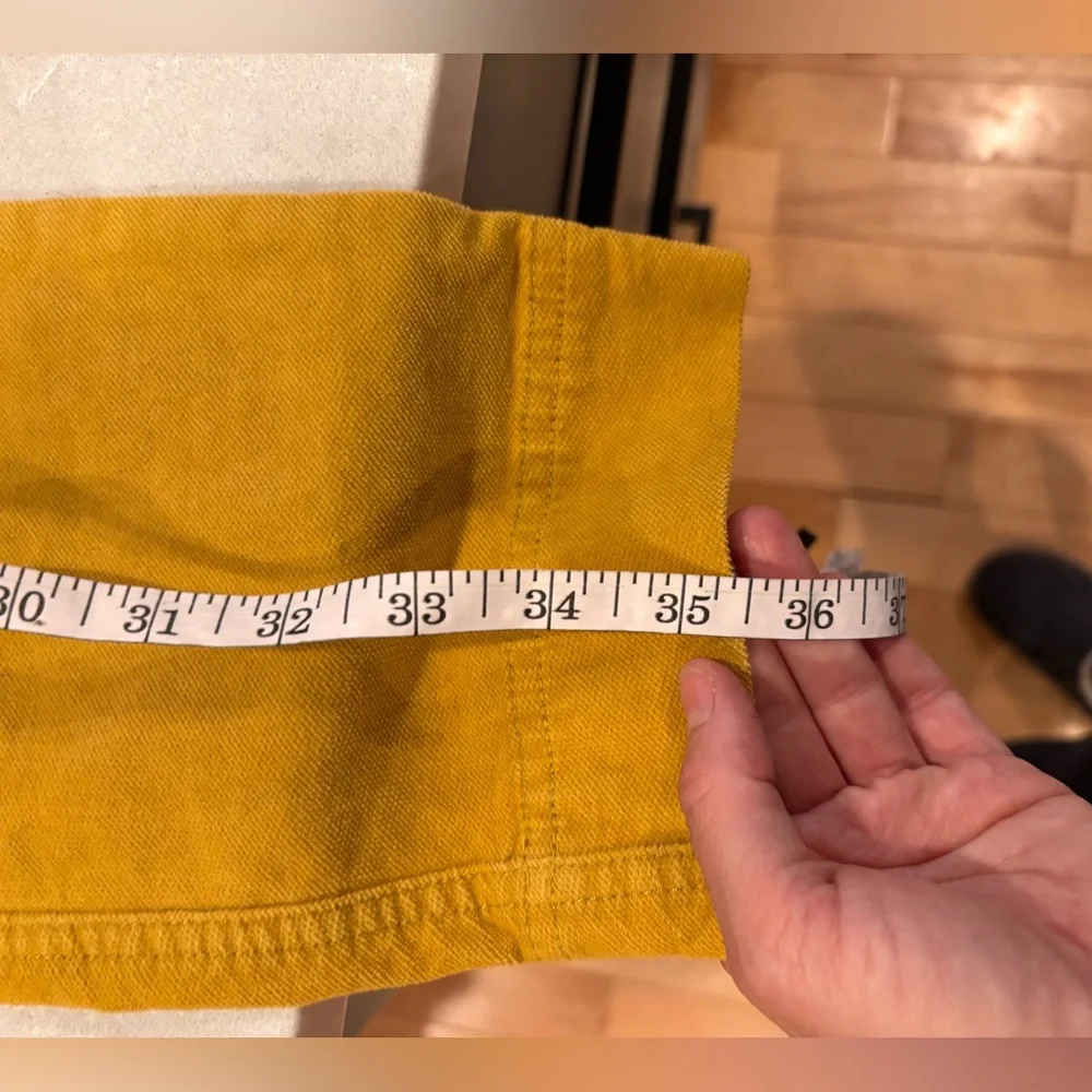 Free People mustard crop corduroy pant - Picture 6 of 6